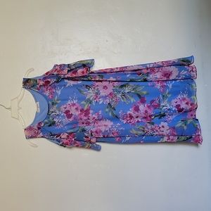 Impressions Cold Shoulder Floral Dress